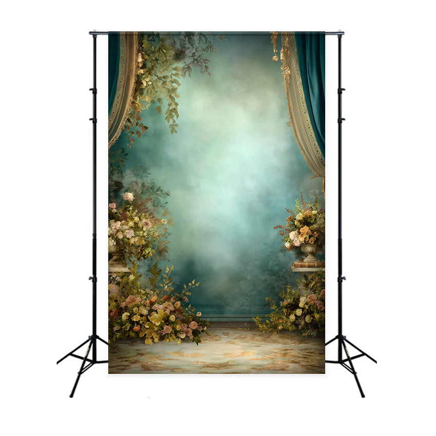 Toile de fond Vintage Rideau Royal Brume de Jardin MRR7-239