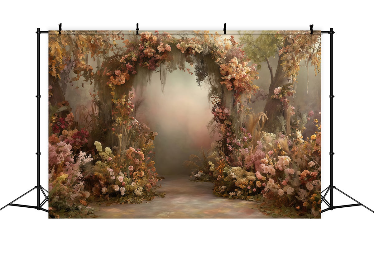 Toile de fond bohème Sentier Crépusculaire Jardin MRR7-249