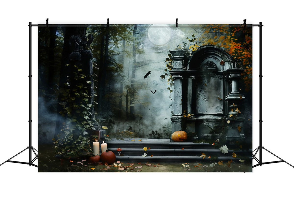 Toile de fond Photo Halloween Marches Gothiques du Cimetière MRR7-25
