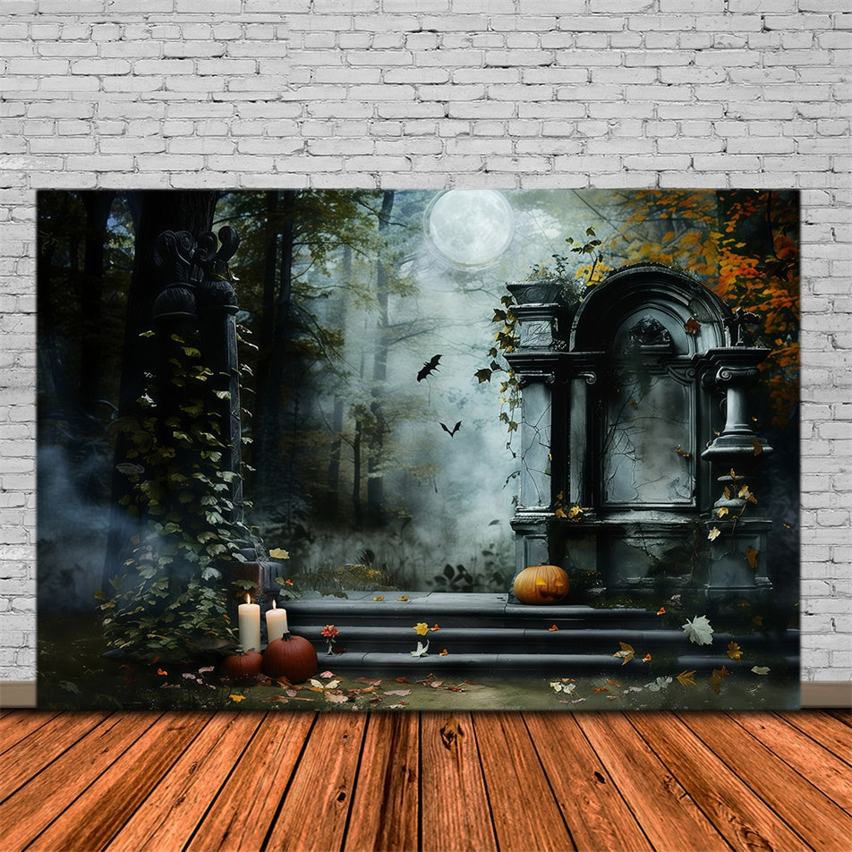 Toile de fond Photo Halloween Marches Gothiques du Cimetière MRR7-25