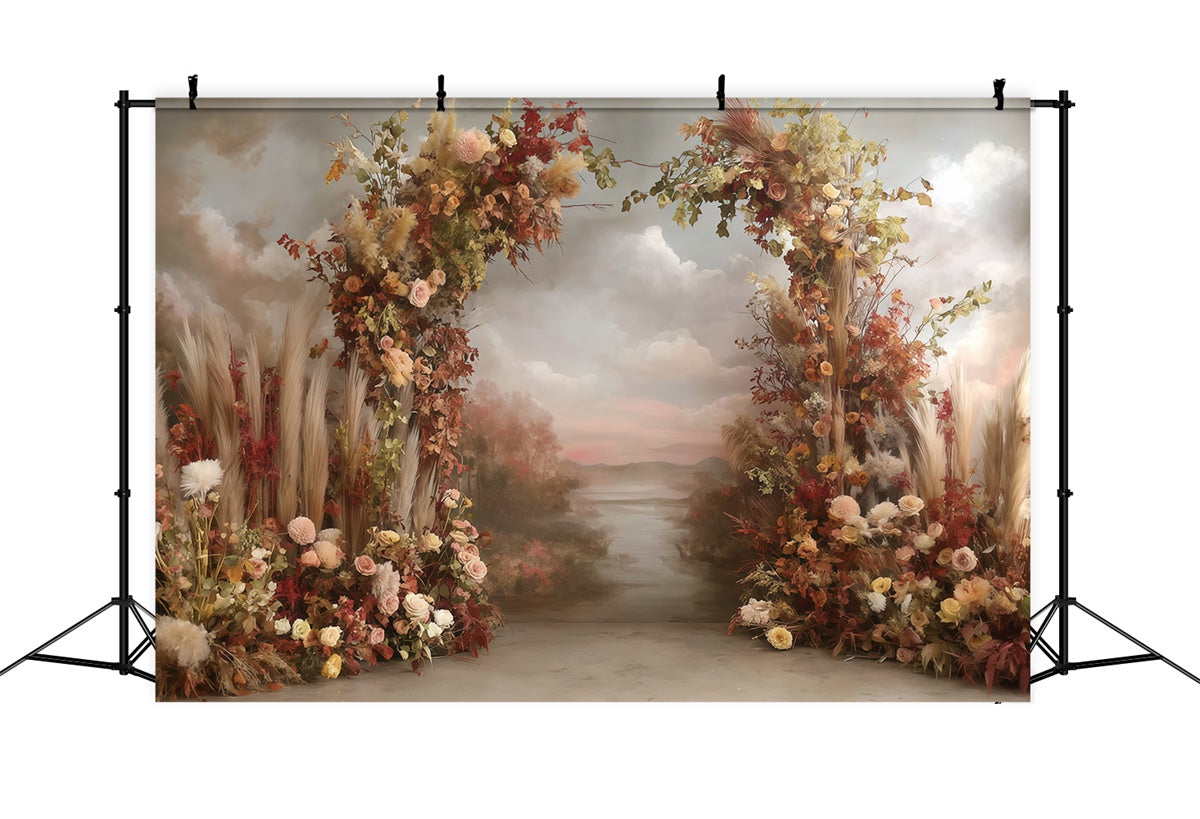 Toile de fond bohème Arcade Prairie au Crépuscule MRR7-252