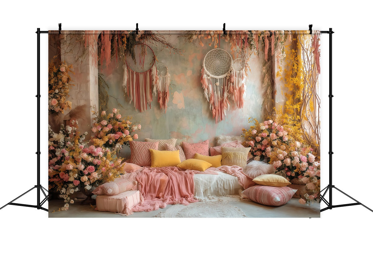 Toile de fond photo bohème Chambre Bohème de Rêve MRR7-253