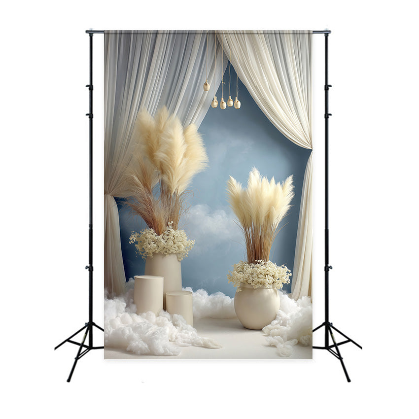 Toile de fond bohème Pampas Nuage de Rêve Photographie MRR7-278