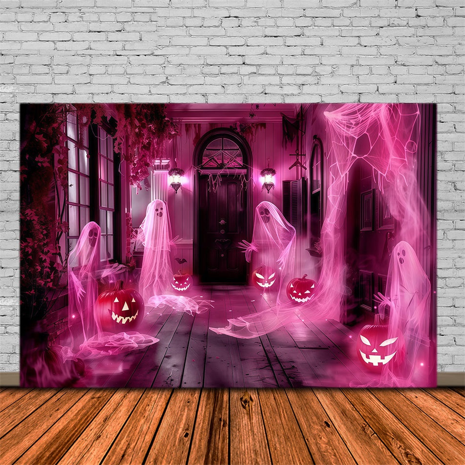 Toile de fond Halloween Fête Fantôme sur le Porche MRR7-32
