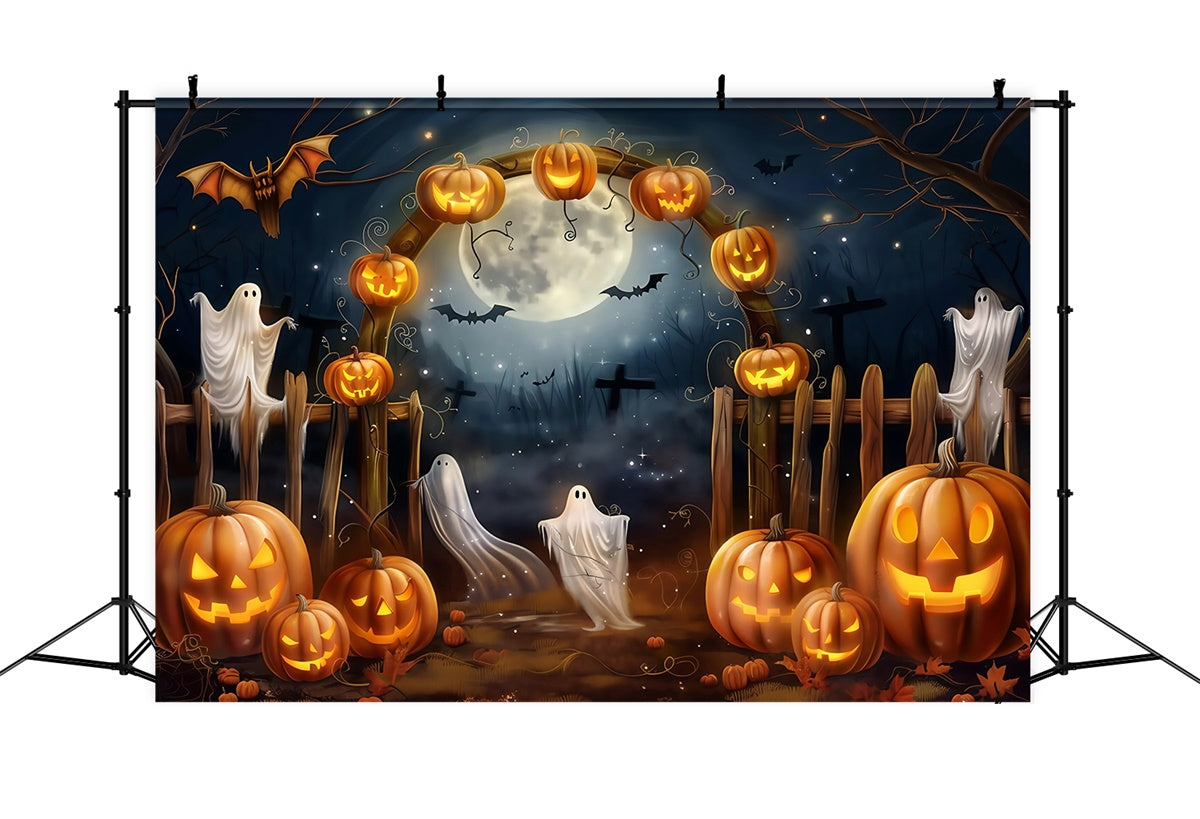 Toile de fond Photo Halloween Arche de Moisson Hantée MRR7-37