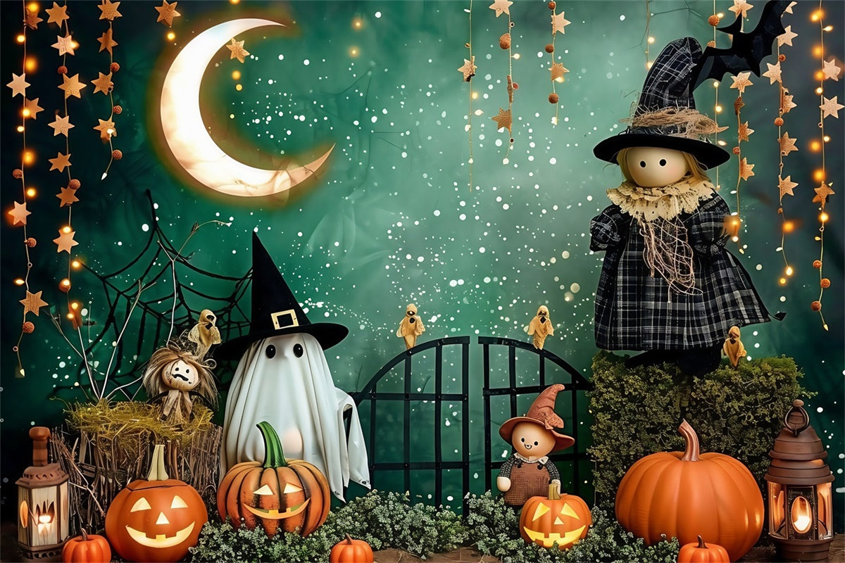 Toile de fond Halloween Parade de Poupées au Clair de Lune MRR7-40