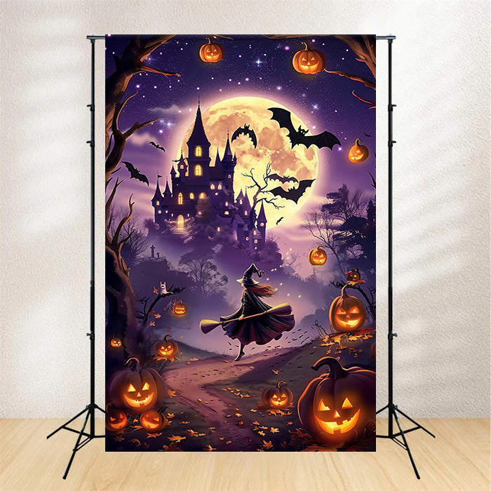 Toile de fond Photo Halloween Vol Magique Nocturne MRR7-51