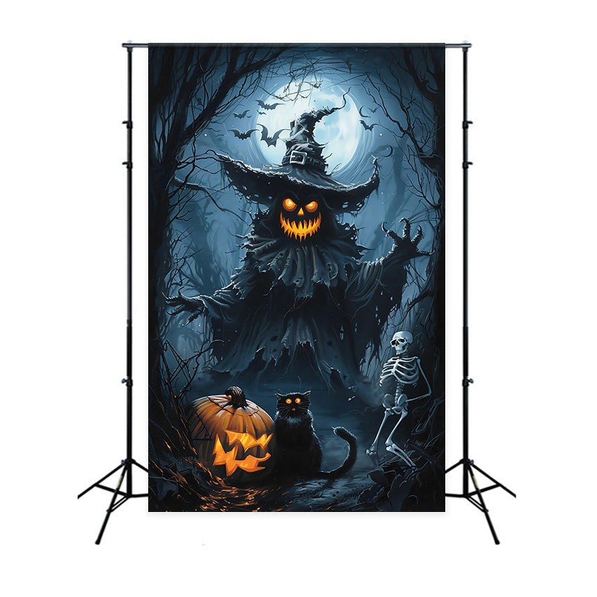 Toile de fond Halloween Monstre Citrouille de l’Horreur MRR7-52