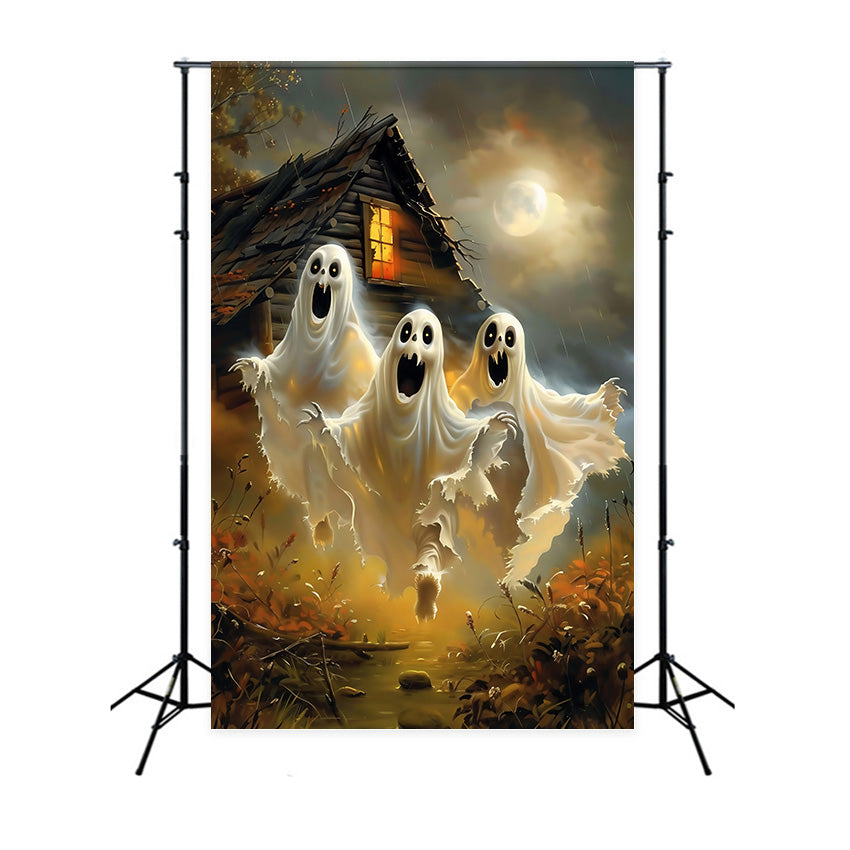 Toile de fond Photo Halloween Ruée de Fantômes Nocturnes MRR7-53