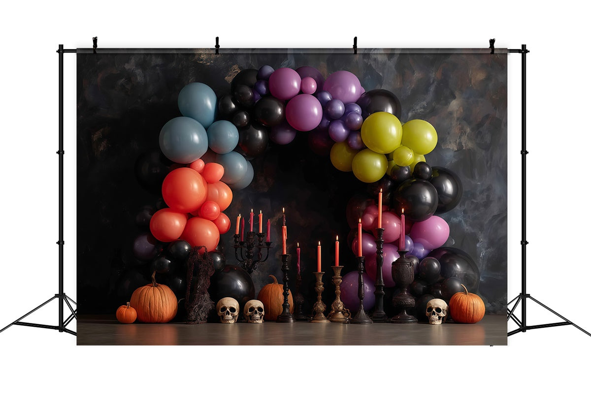 Toile halloween Arche Ballons Colorés Halloween MRR8-1
