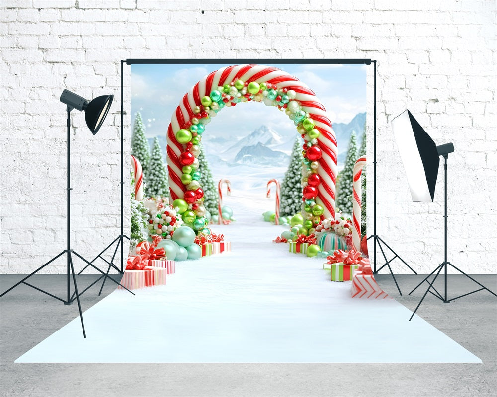 Toile de fond Noël Arche Sucrée Classique Neigemass MRR8-112