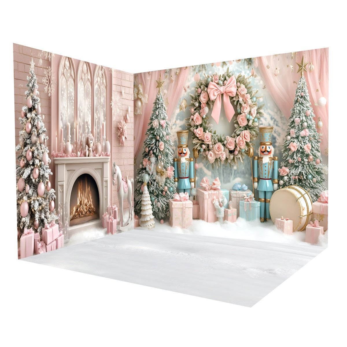 Ensemble de Salle Noël Casse-Noisette Rose MRR8-283
