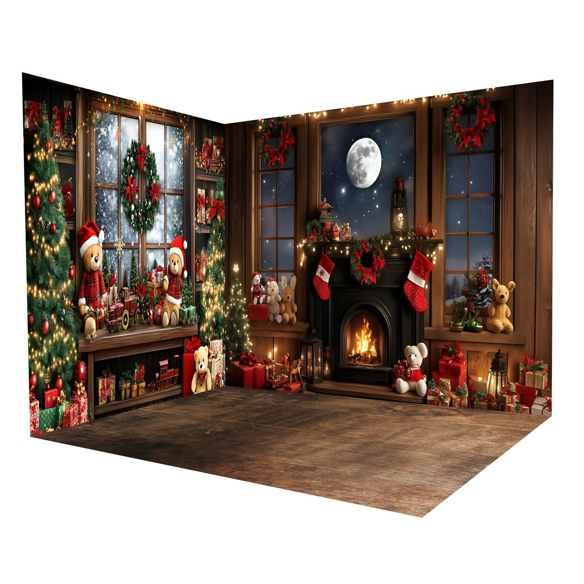 Ensemble de Salle Noël Ourson Clair de Lune MRR8-286