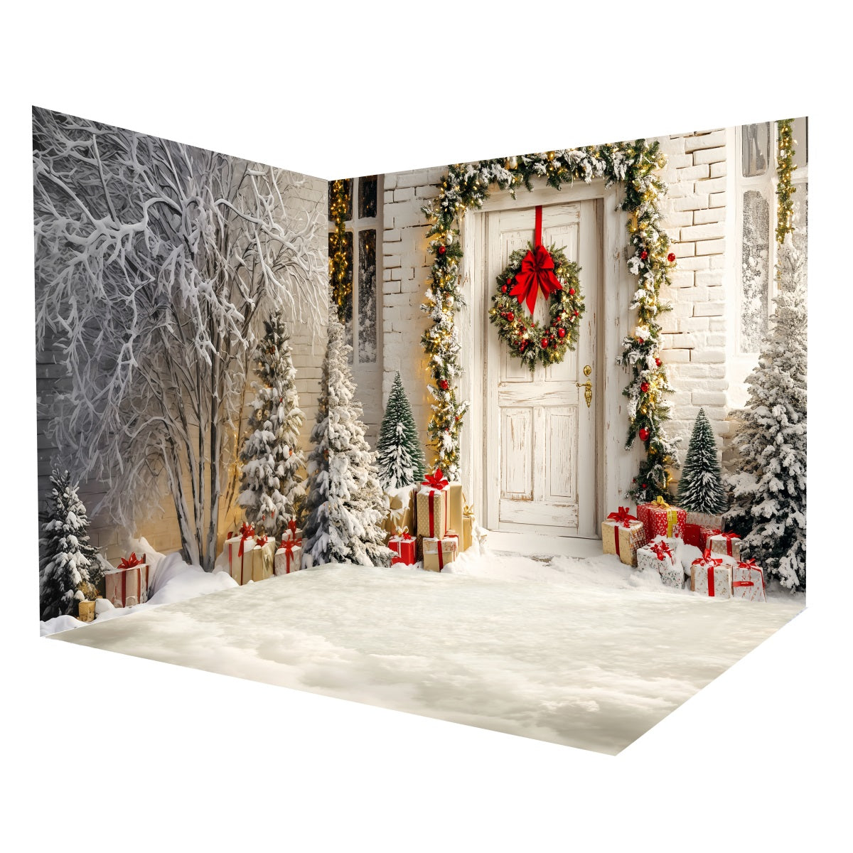 Ensemble de Salle Noël Porte Hivernale MRR8-292