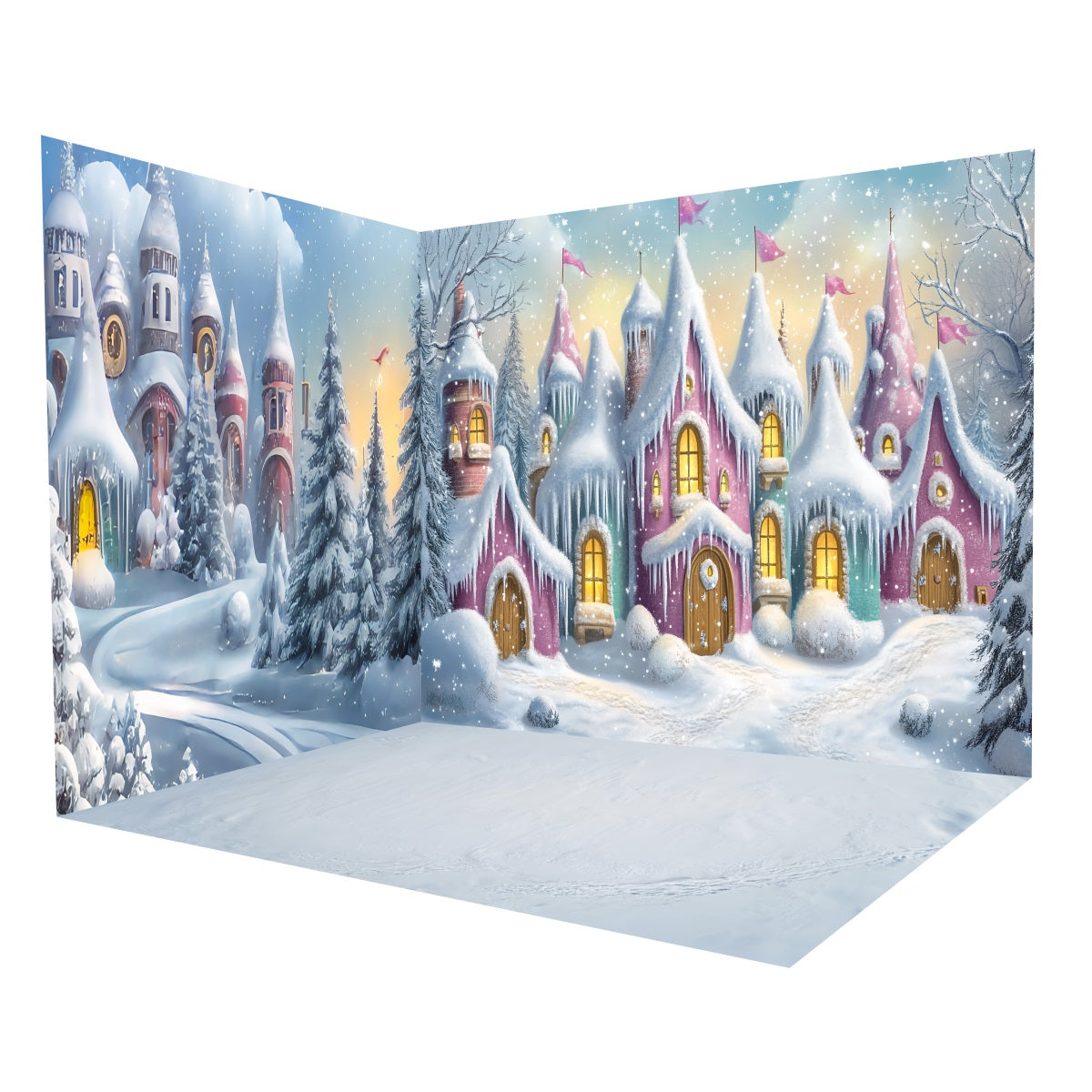 Ensemble de Salle Noël Candyland Village Hiver MRR8-302