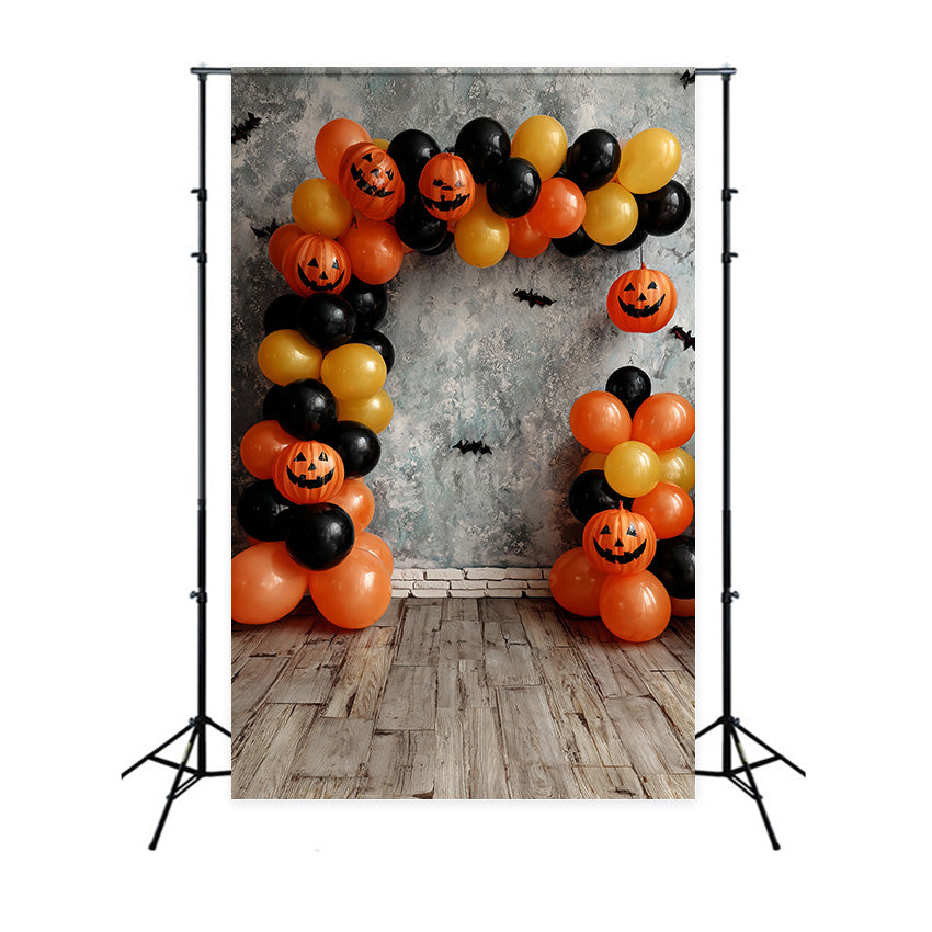 Fond de photo halloween Ballons Citrouille Chauve-souris MRR8-37