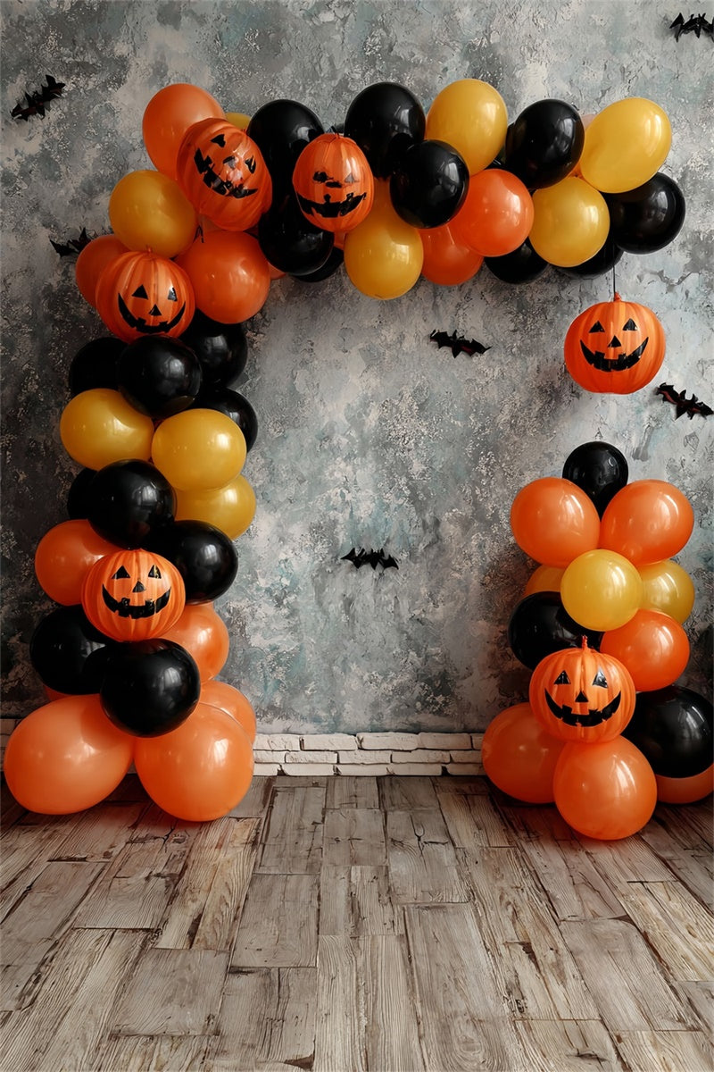 Fond de photo halloween Ballons Citrouille Chauve-souris MRR8-37