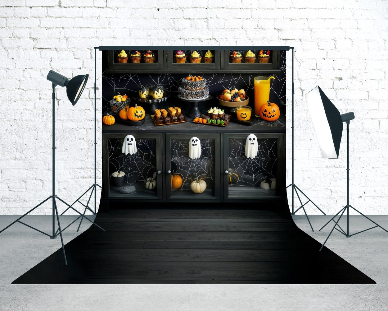 Toile de fond Sweep Halloween Mur Table à Desserts Fête Halloween MRR8-49