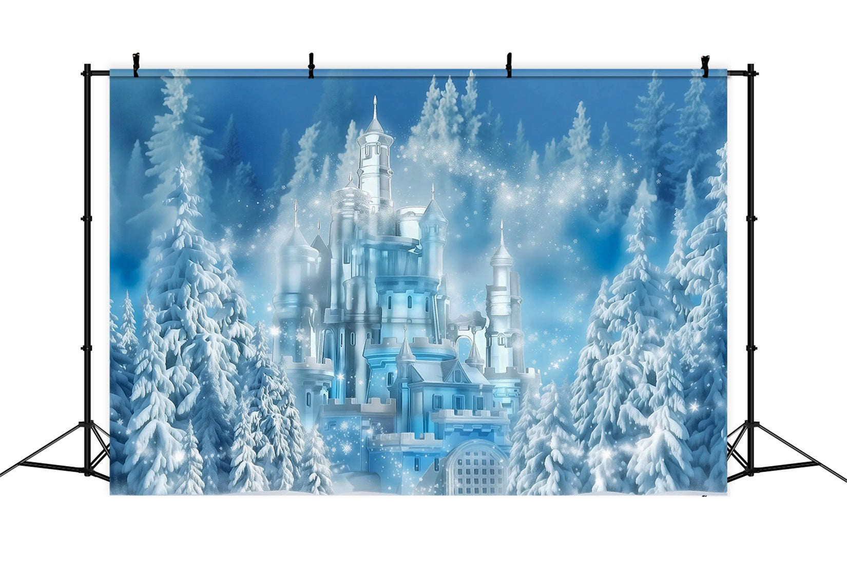 Toile de fond Hiver Château de Glace Conte de Fées MRR9-10