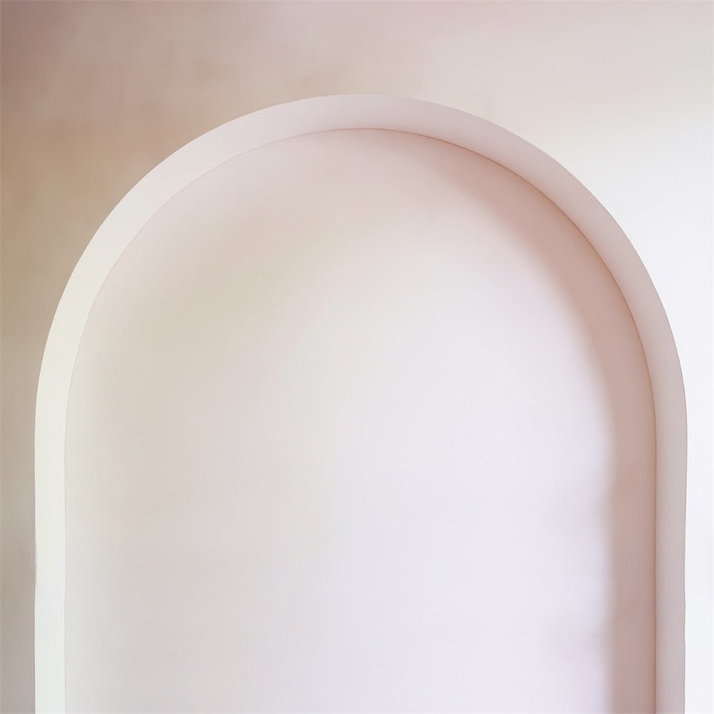 Toile de fond Bohème Arc Minimaliste Blanc Doux Cadre Bohémien MRR9-109