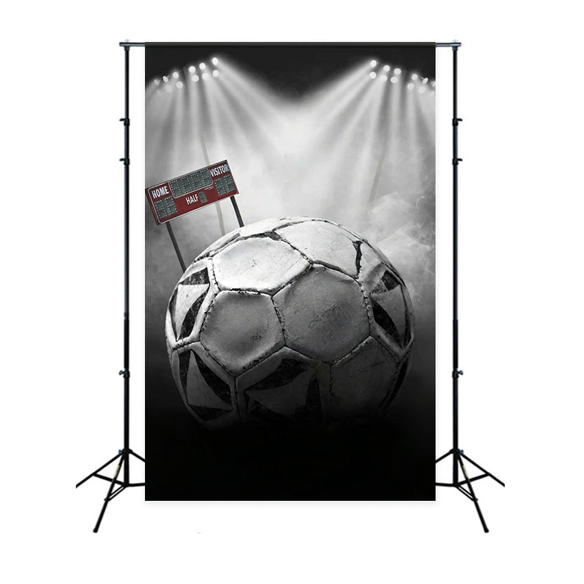 Toile de fond Sport Ballon de Football Stade Lumières MRR9-27