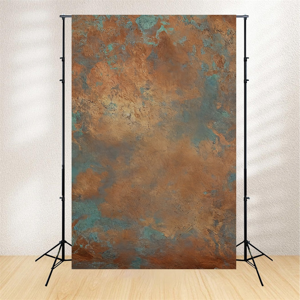 Toile de fond Peinture Mur Patine Cuivre Texturé Beaux-Arts MRR9-67