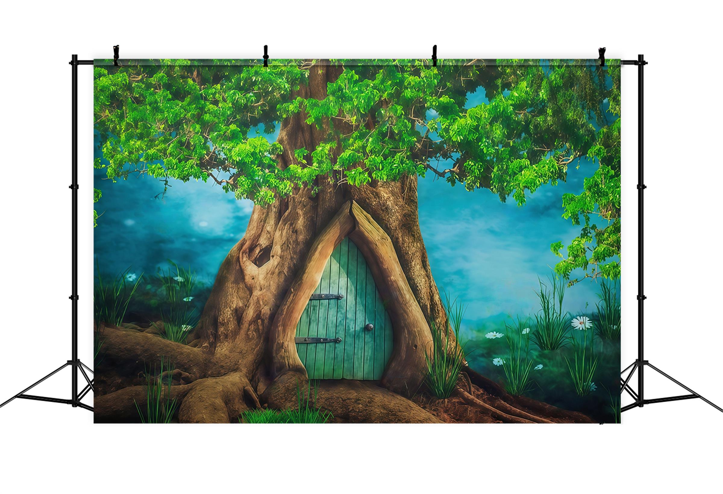 Toile de fond Forêt Tronc Enchanté Porte Nouveau-Né Photographie MRR9-72