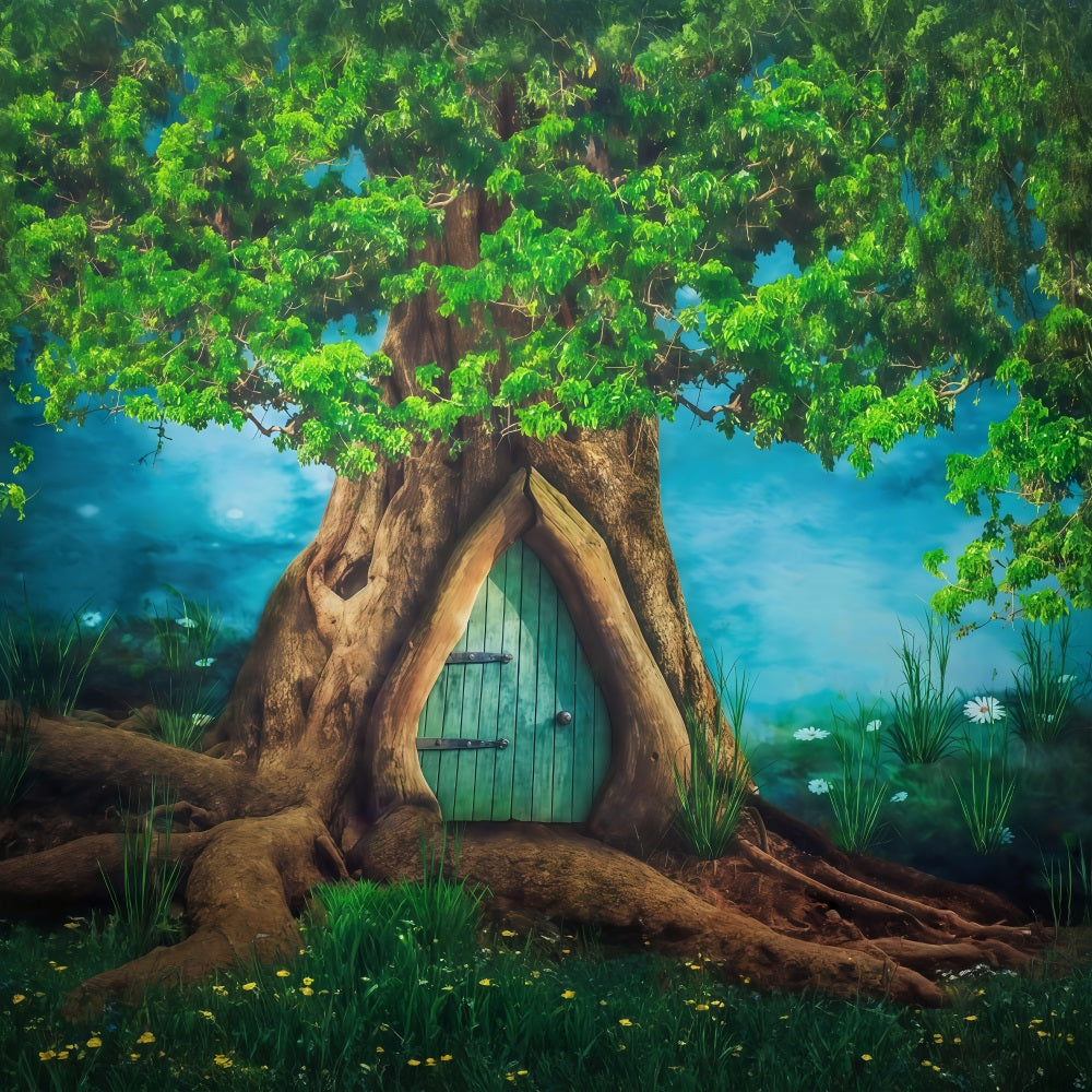 Toile de fond Forêt Tronc Enchanté Porte Nouveau-Né Photographie MRR9-72