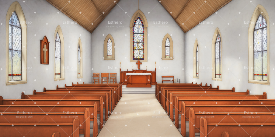 Fond de Scene Intérieur du monastère CSH59-T73