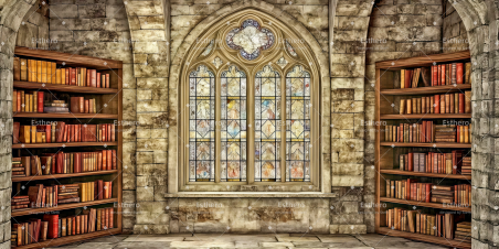 Fond de Scène Théâtre Bibliothèque du monastère CSH59-T75