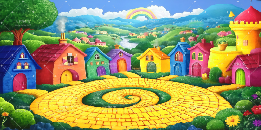 Fond de Scène Pays Munchkin CSH59-T94