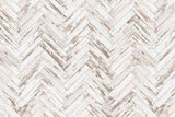 Tapis de sol en caoutchouc en bois blanc chiné à chevrons pour la photographie RM12-57