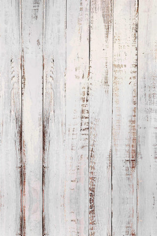 Tapis de sol en caoutchouc en bois peint blanc pour la photographie RM12-63