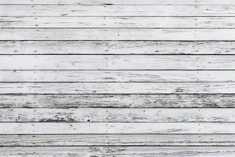 Tapis de sol vintage en caoutchouc grain de bois peint blanc RM12-66