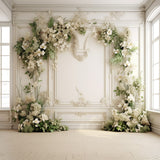 Esthero Toile de fond arche florale blanche vintage RR4-24