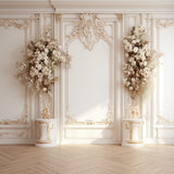 Esthero Toile de fond Floral Blanc Classique Vintage Mur Frais Embelli RR4-25