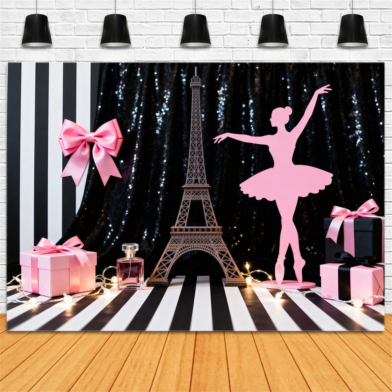 Fond Photo Paris Vitrine Cadeaux Ballet Chic RR61-52