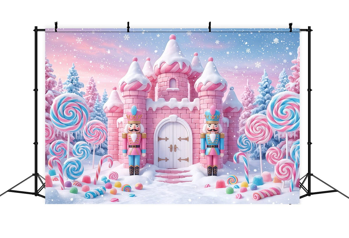 Fond Casse-Noisette Pays Des Douceurs Château Bonbons Rose RR610-10