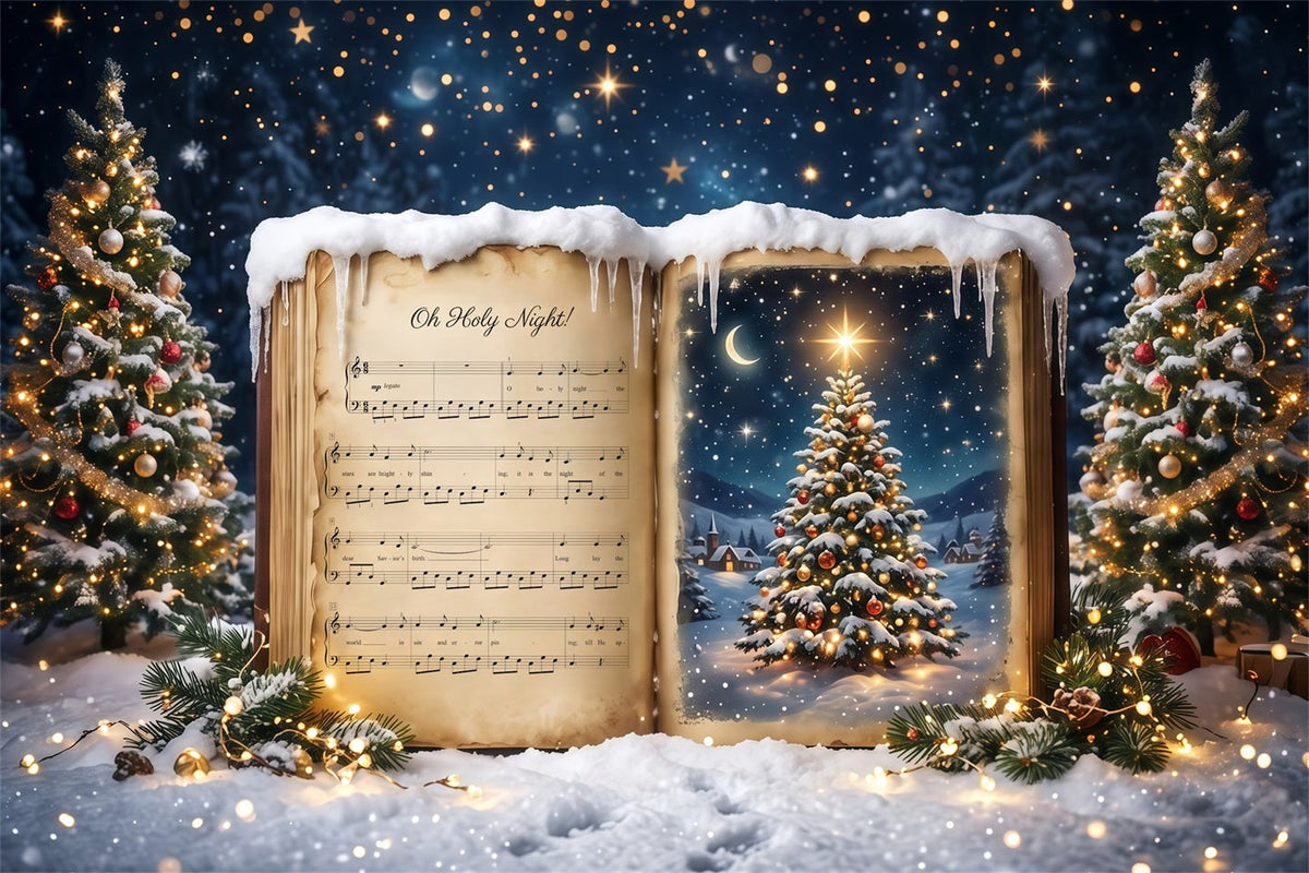 Fond Photo De Noël Joie Au Monde Chant De Noël RR610-13