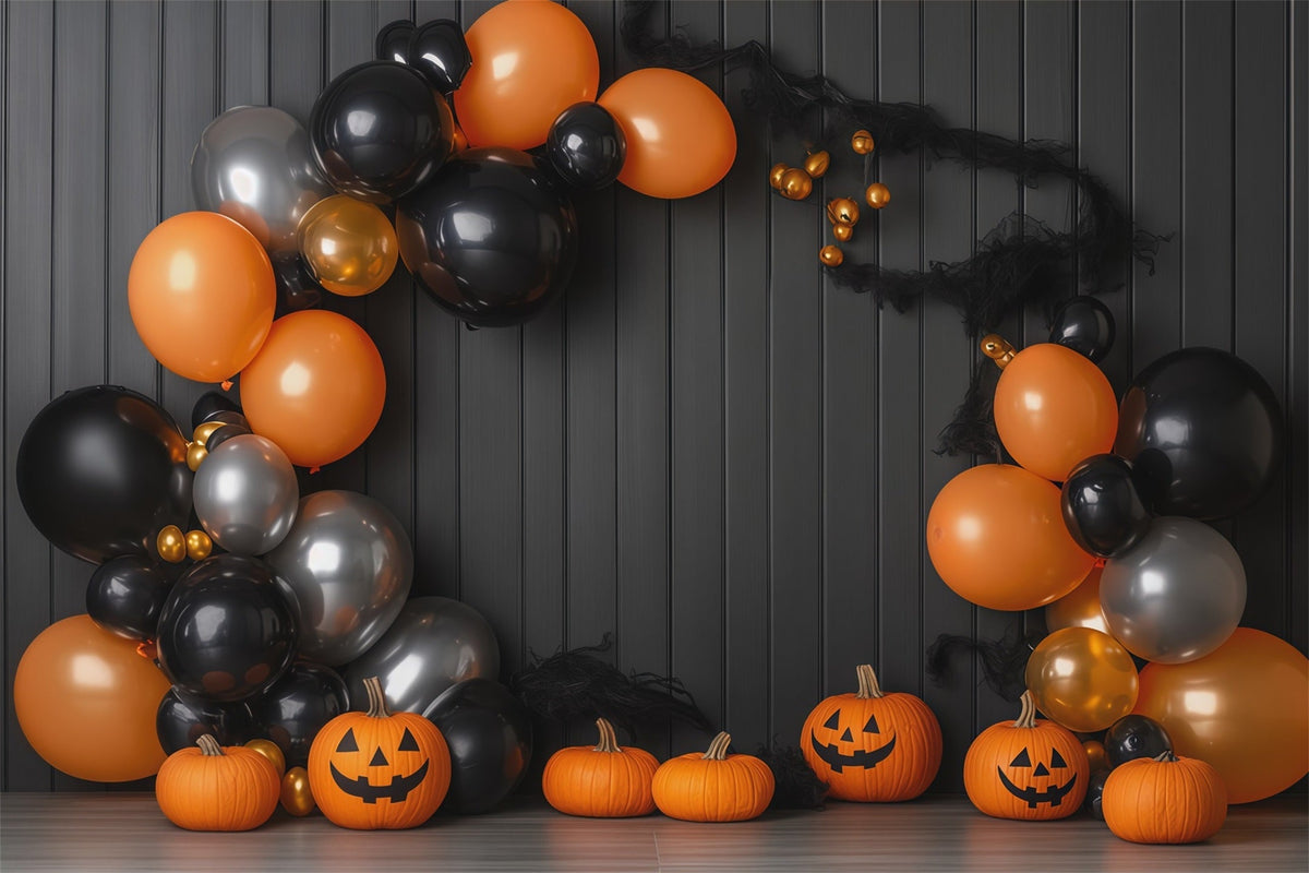 Décor Photo D'Halloween Arche De Ballons Citrouille À Faire Soi-Même RR67-149
