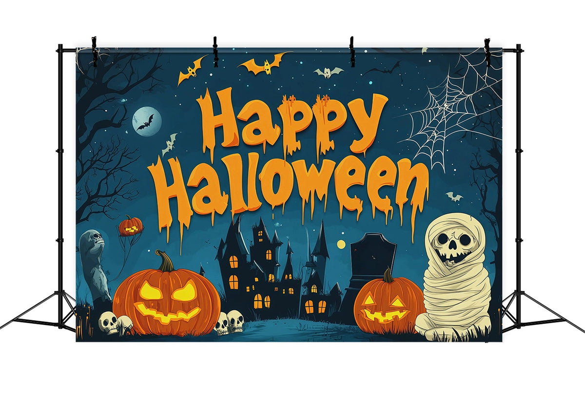 Idées De Décors Pour Une Fête D'Halloween Momie Citrouille Château Hanté Décors Effrayants Pour Halloween RR67-38