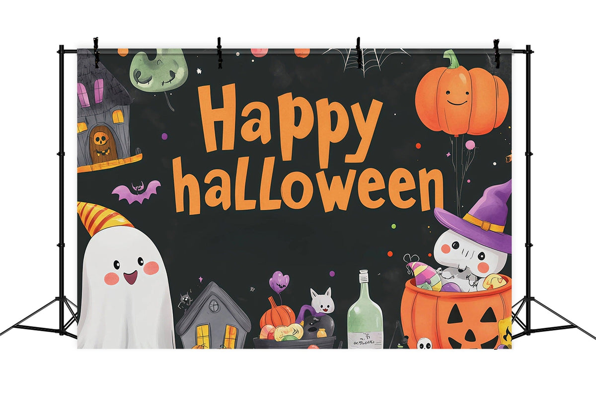 Décors Mignons Pour HalloweenFantômes Et Citrouilles Décorations De Scène RR67-56