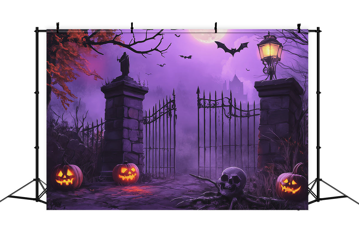 Idées De Décors D'Halloween À Faire Soi-Même Porte De Citrouilles De Cimetière RR67-94