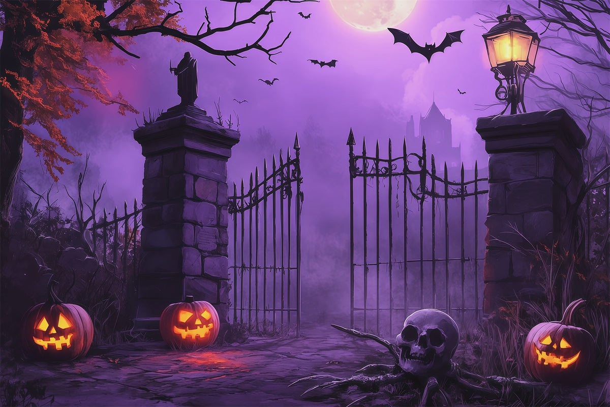 Idées De Décors D'Halloween À Faire Soi-Même Porte De Citrouilles De Cimetière RR67-94