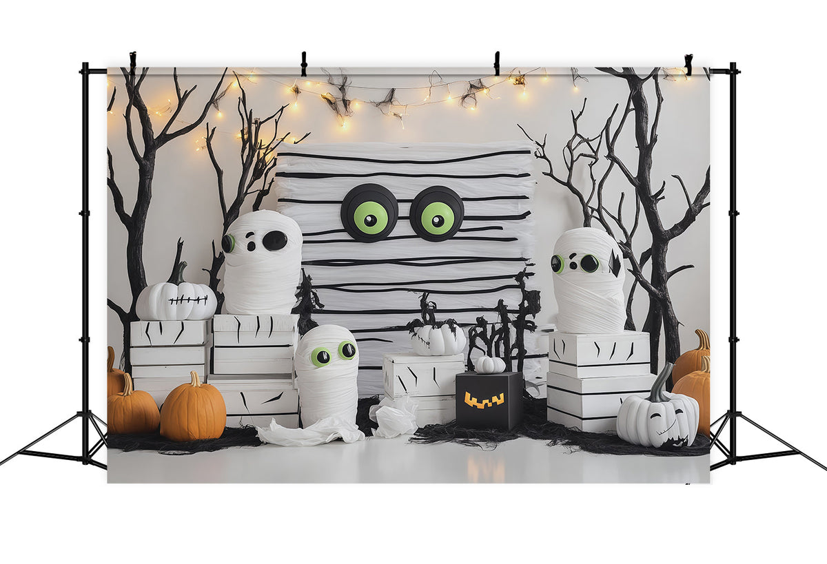 Décor D'Halloween Simple Citrouille Momie MignonneDécor De Fête Extra Large RR67-98