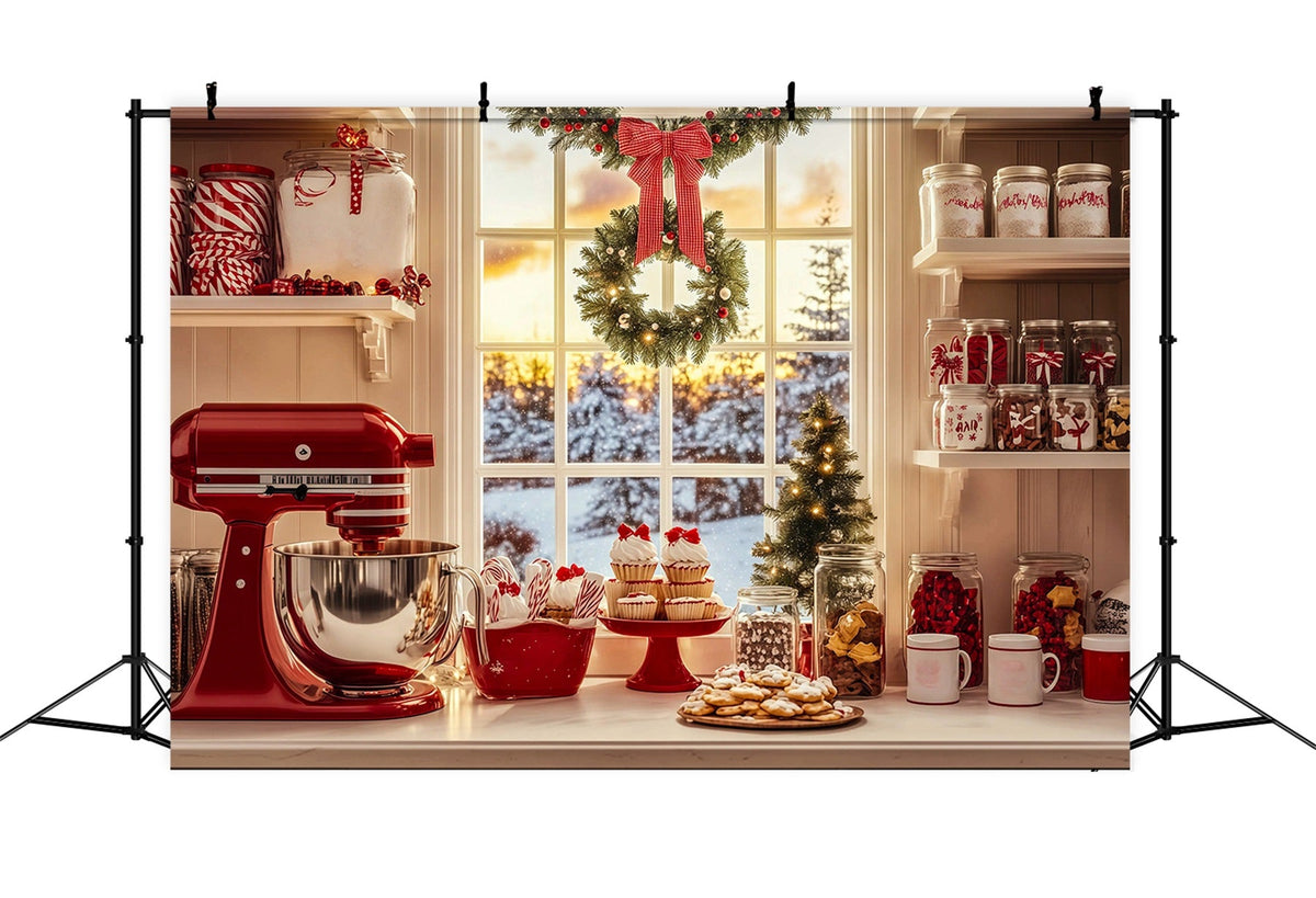 Décor De Boulangerie De Noël Coin Pâtisserie De Candy Kitchen Décors De Noël RR69-48