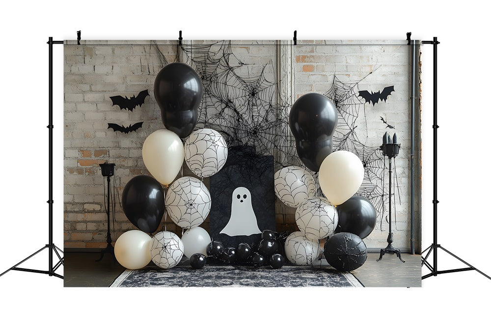 Toile de fond Mur décoré avec ballons pour Halloween RR9-87