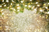 Toile de fond des étoiles flocon de neige arbre de Noël pour Studio  S-3180
