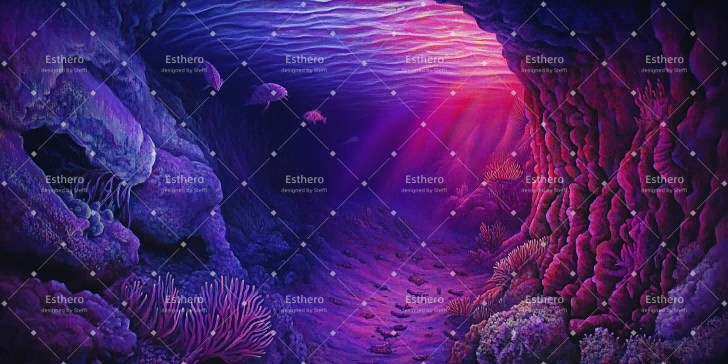 Fond de Scène Théâtre Royaume de la sorcière des mers CSH59-T68