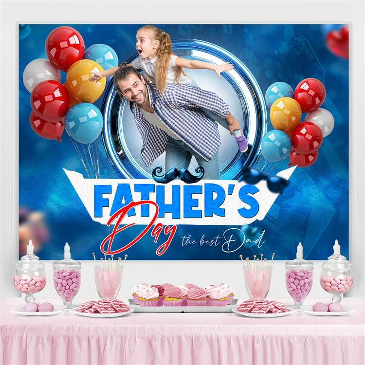Toile de fond Fête des Pères Ballons Flottants Personnalisée TWW4-77